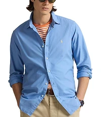 Polo Ralph Lauren Solid Garment-Dye Oxford Classic Fit Long Sleeve Woven Shirt