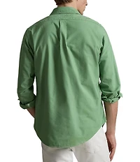 Polo Ralph Lauren Solid Garment-Dye Oxford Classic Fit Long Sleeve Woven Shirt