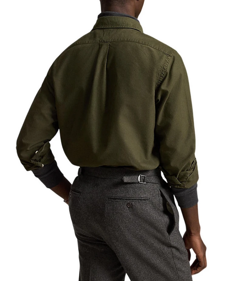 Polo Ralph Lauren Oxford Classic Fit Long Sleeve Garment Dyed Woven Shirt