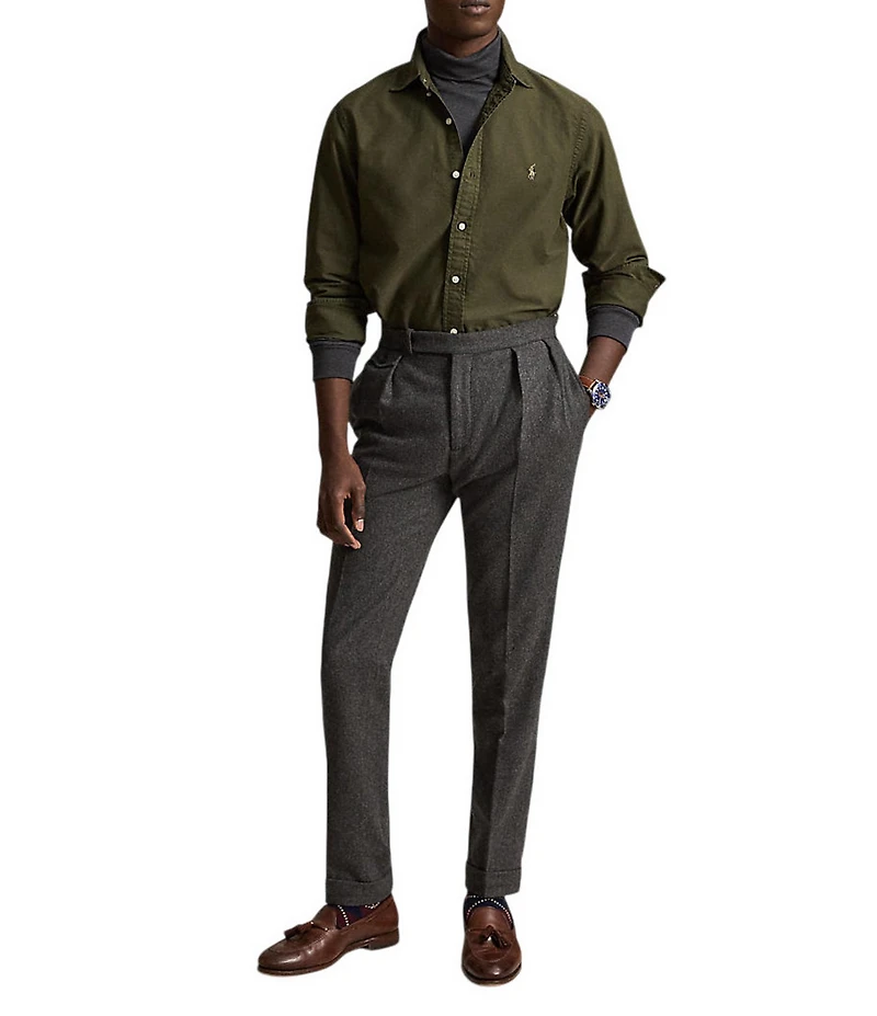 Polo Ralph Lauren Oxford Classic Fit Long Sleeve Garment Dyed Woven Shirt