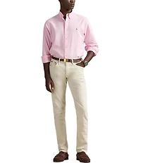 Polo Ralph Lauren Solid Garment-Dye Oxford Classic Fit Long Sleeve Woven Shirt