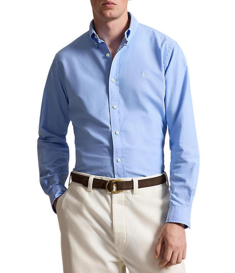 Polo Ralph Lauren Oxford Classic Fit Long Sleeve Garment Dyed Woven Shirt