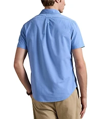 Polo Ralph Lauren Solid Garment-Dye Oxford Short Sleeve Woven Shirt