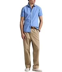 Polo Ralph Lauren Solid Garment-Dye Oxford Short Sleeve Woven Shirt