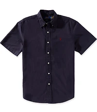 Polo Ralph Lauren Solid Garment-Dye Oxford Short Sleeve Woven Shirt
