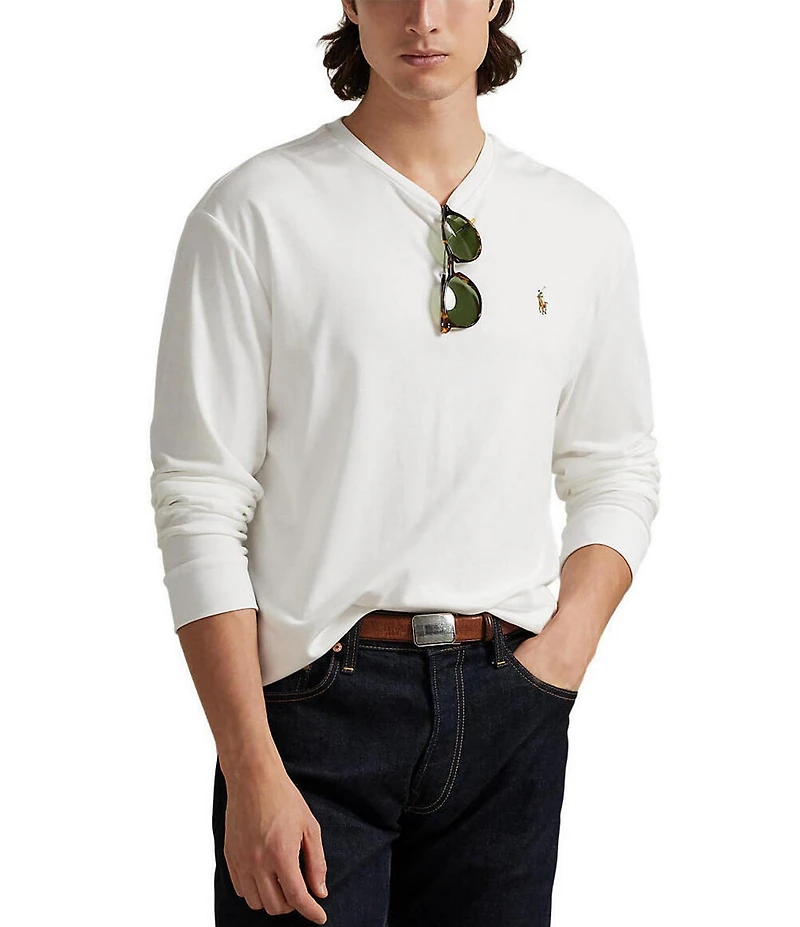 Polo Ralph Lauren Classic-Fit Soft Cotton Long Sleeve T-Shirt