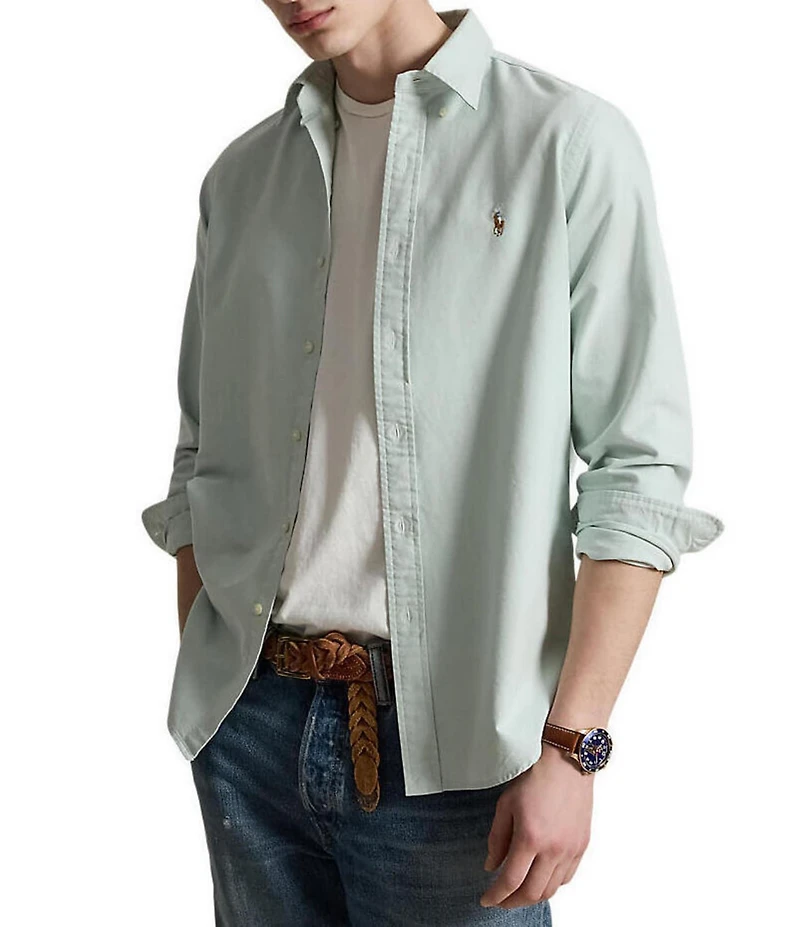 Polo Ralph Lauren Solid Oxford Long-Sleeve Woven Shirt