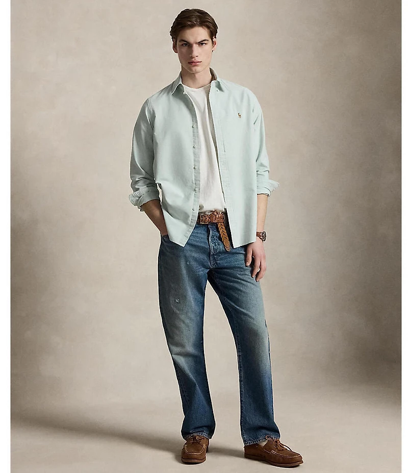 Polo Ralph Lauren Solid Oxford Long-Sleeve Woven Shirt