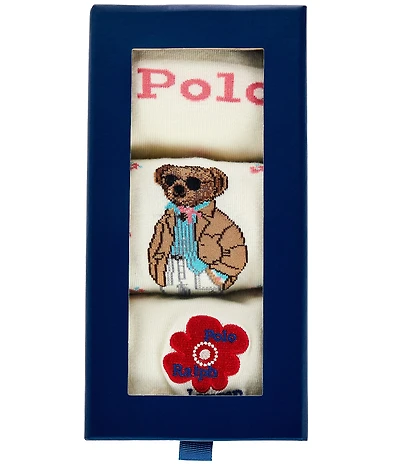 Polo Ralph Lauren Spring Bear 3-Pair Sock Gift Box