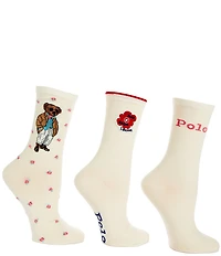 Polo Ralph Lauren Spring Bear 3-Pair Sock Gift Box