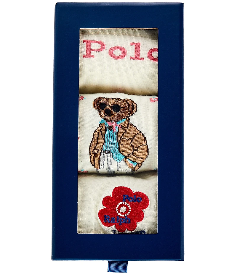 Polo Ralph Lauren Spring Bear Sock Gift Box, 3-Pack
