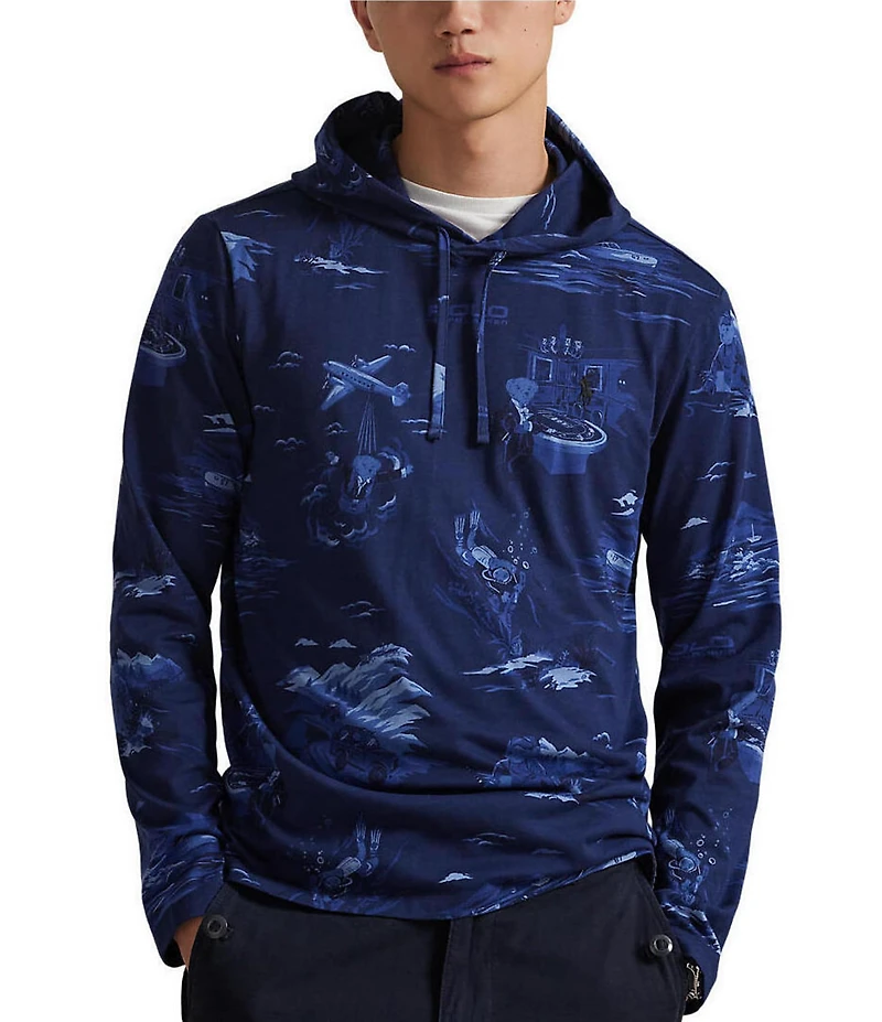 Polo Ralph Lauren Spy Bear Long Sleeve Hoodie T-Shirt