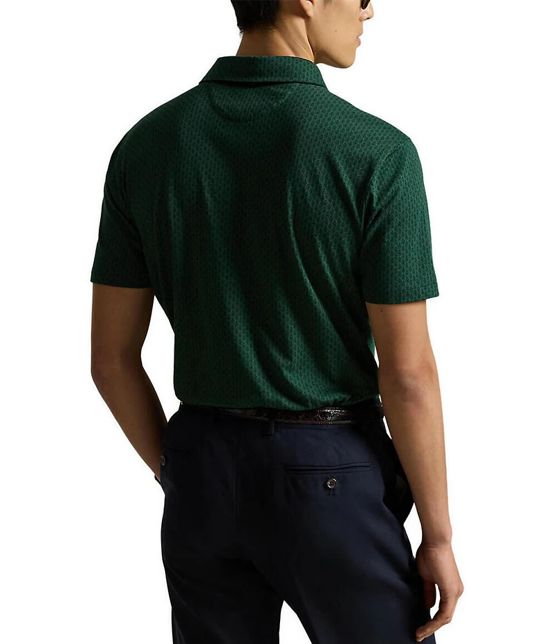 Polo Ralph Lauren Standard Fit Crest Print Short Sleeve Polo Shirt