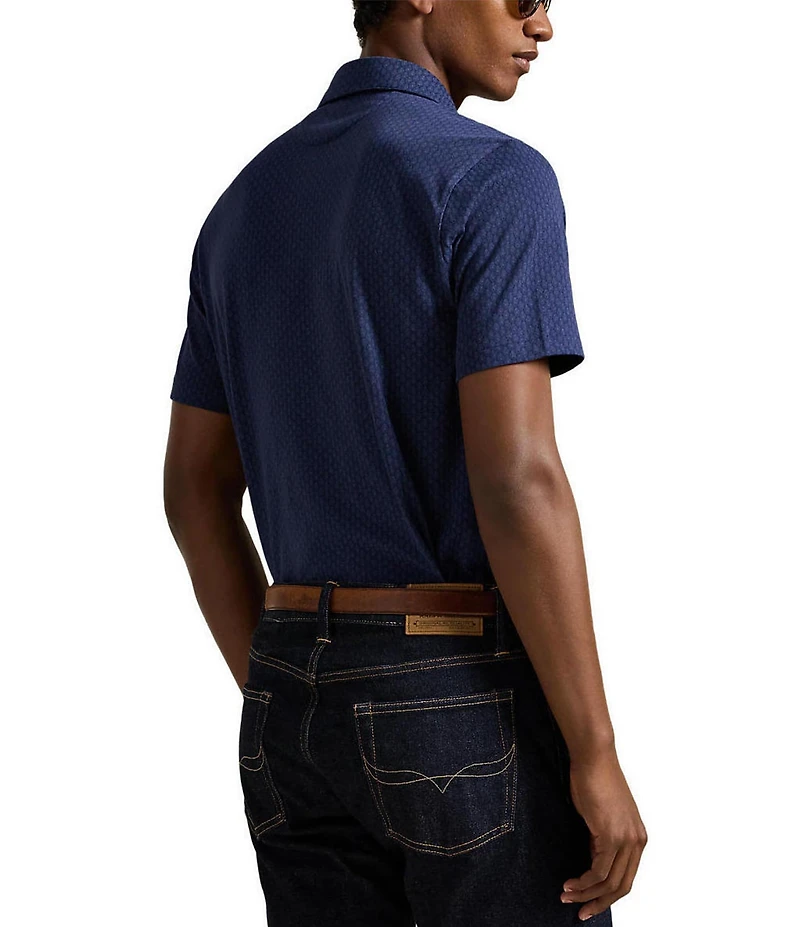 Polo Ralph Lauren Standard Fit Printed Lisle Short Sleeve Polo Shirt
