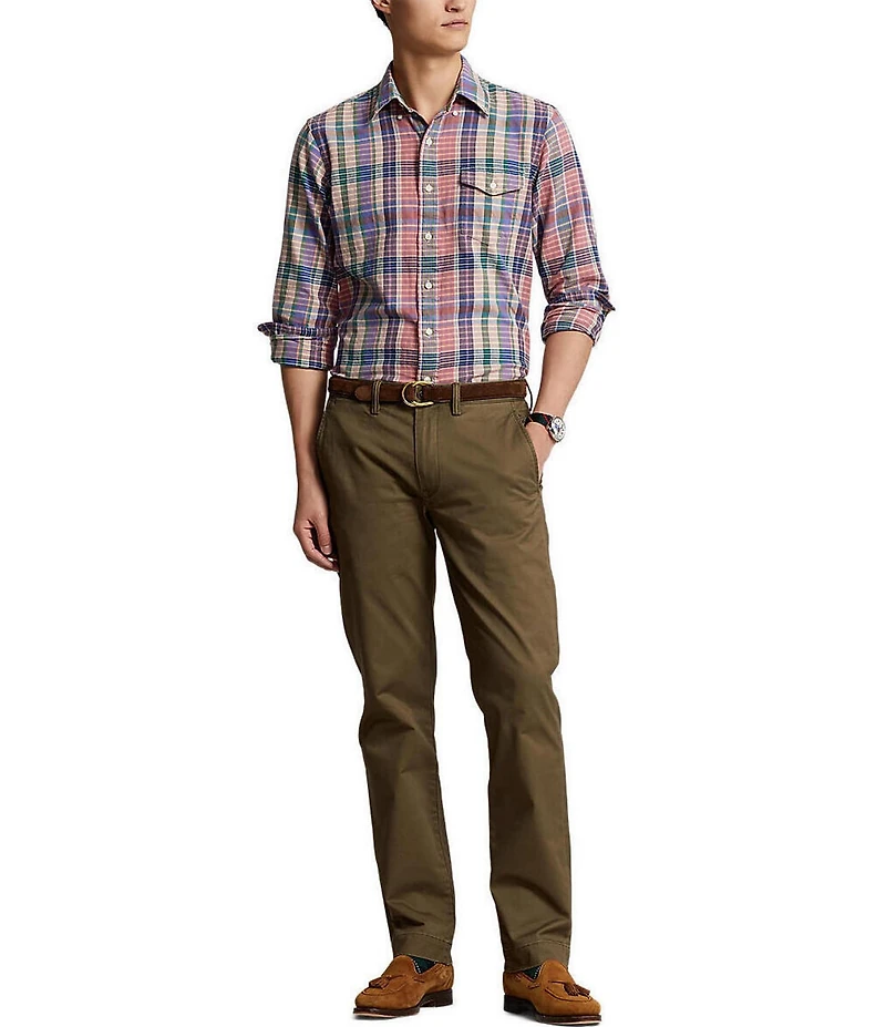 Polo Ralph Lauren Straight Fit Flat Front Stretch Twill Chino Pants