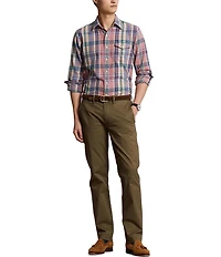 Polo Ralph Lauren Straight Fit Flat Front Stretch Twill Chino Pants
