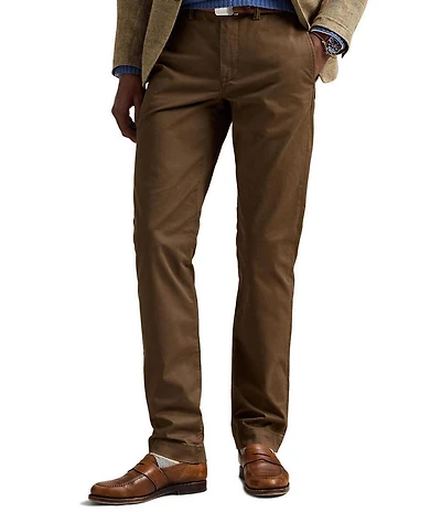 Polo Ralph Lauren Straight Fit Flat Front Stretch Twill Solid Chino Pants