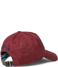 Polo Ralph Lauren Stretch Embroidered Pony Leather Strap Chino Cap