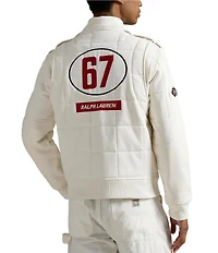 Polo Ralph Lauren Stretch Double-Knit RL Racing Track Jacket