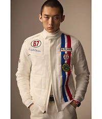 Polo Ralph Lauren Stretch Double-Knit Racing Track Jacket