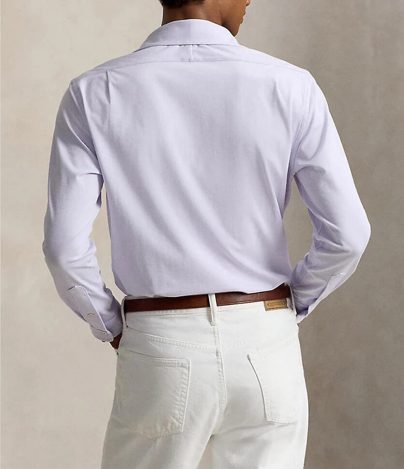 Polo Ralph Lauren Stretch Knit Oxford Long Sleeve Woven Shirt
