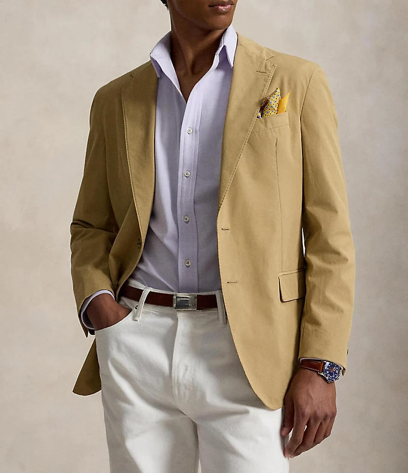 Polo Ralph Lauren Stretch Knit Oxford Long Sleeve Woven Shirt