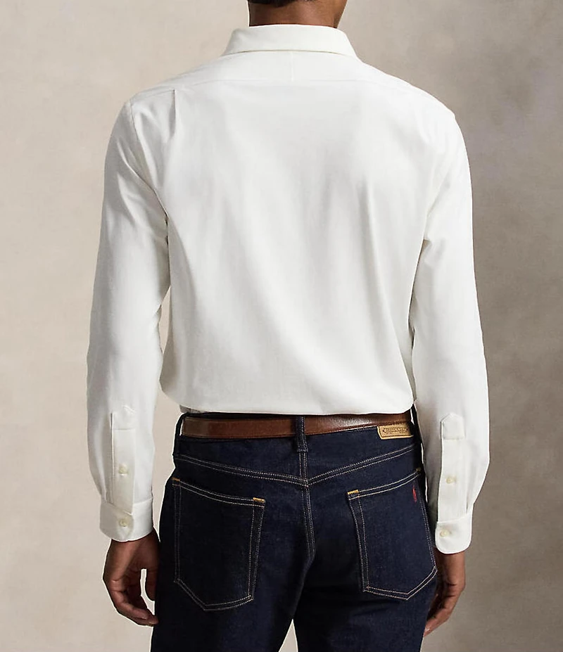 Polo Ralph Lauren Stretch Knit Oxford Long Sleeve Woven Shirt