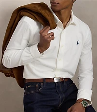 Polo Ralph Lauren Stretch Knit Oxford Long Sleeve Woven Shirt