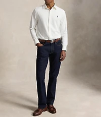Polo Ralph Lauren Stretch Knit Oxford Long Sleeve Woven Shirt