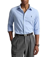 Polo Ralph Lauren Stretch Knit Oxford Long Sleeve Woven Shirt