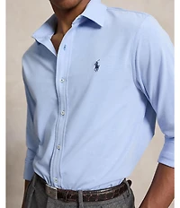 Polo Ralph Lauren Stretch Knit Oxford Long Sleeve Woven Shirt