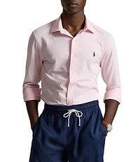 Polo Ralph Lauren Stretch Knit Oxford Long Sleeve Woven Shirt