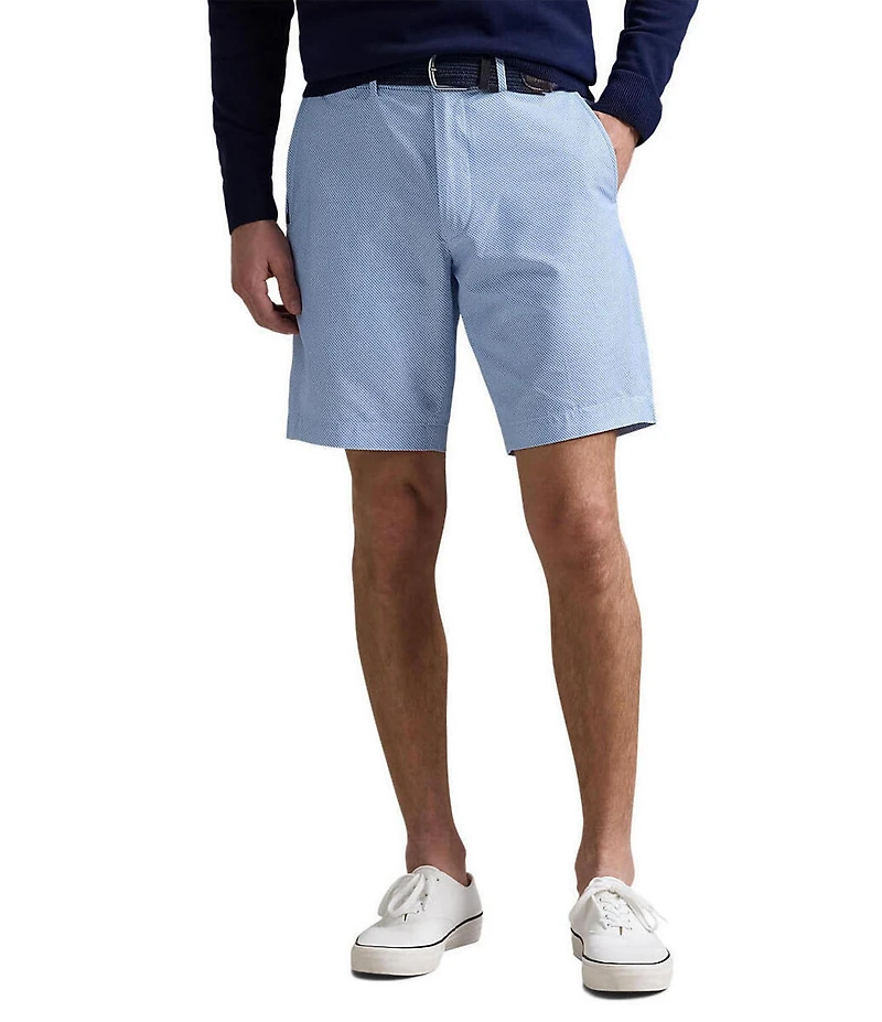Polo Ralph Lauren Stretch Tailored Fit Pin Dot Performance Tech 9#double; Inseam Shorts