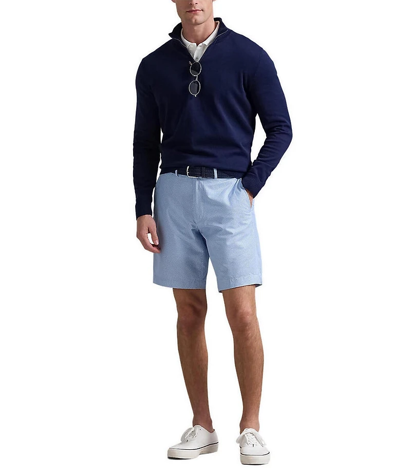 Polo Ralph Lauren Stretch Tailored Fit Pin Dot Performance Tech 9#double; Inseam Shorts
