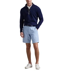 Polo Ralph Lauren Stretch Tailored Fit Pin Dot Performance Tech 9#double; Inseam Shorts