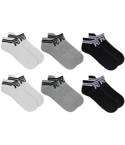 Polo Ralph Lauren Stripe Detail Low Cut Socks 6-Pack