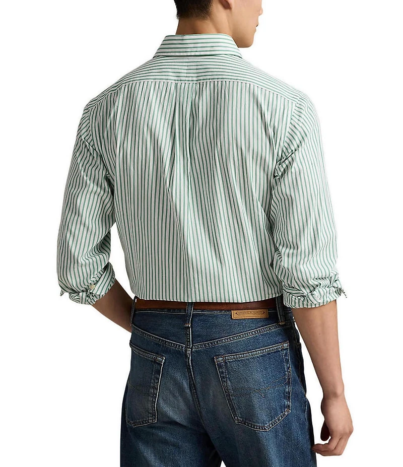 Polo Ralph Lauren Stripe Poplin Long Sleeve Woven Shirt