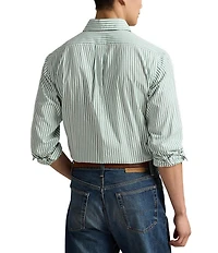 Polo Ralph Lauren Stripe Poplin Long Sleeve Woven Shirt