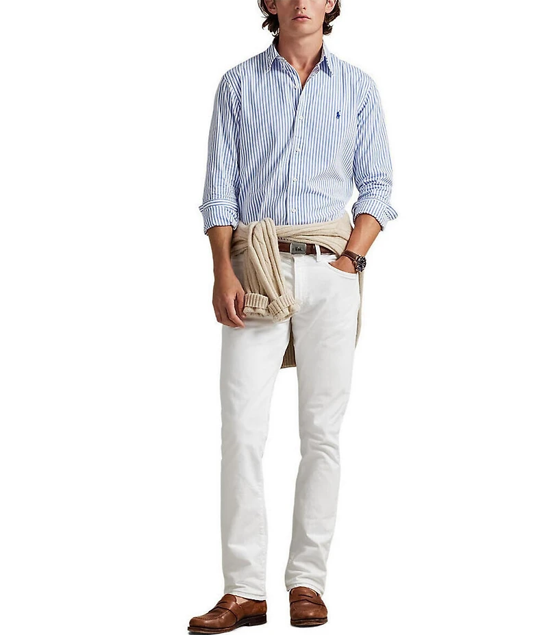 Polo Ralph Lauren Stripe Poplin Long Sleeve Woven Shirt