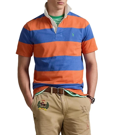 Polo Ralph Lauren Stripe Short Sleeve Rugby Polo Shirt