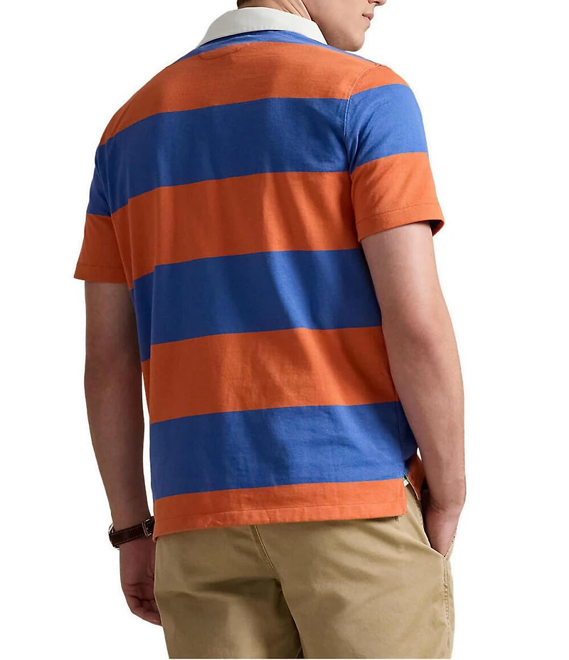 Polo Ralph Lauren Stripe Short Sleeve Rugby Polo Shirt