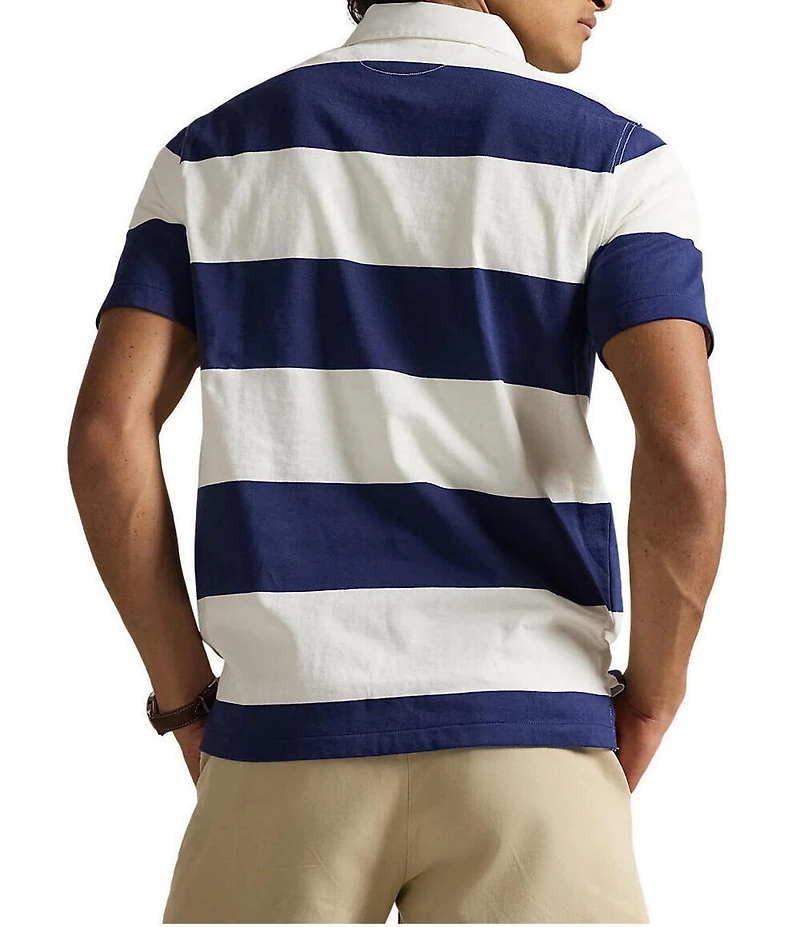 Polo Ralph Lauren Stripe Short Sleeve Rugby Polo Shirt