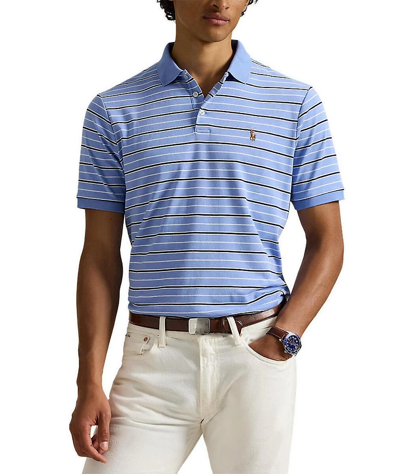 Polo Ralph Lauren Stripe Soft Cotton Short Sleeve Polo Shirt