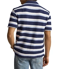 Polo Ralph Lauren Striped Herringbone Short Sleeve Woven Camp Shirt