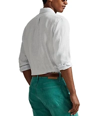 Polo Ralph Lauren Striped Linen Long Sleeve Woven Shirt