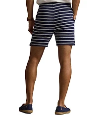 Polo Ralph Lauren Striped Textured Knit 6#double; Inseam Shorts