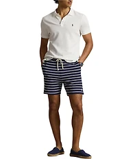 Polo Ralph Lauren Striped Textured Knit 6#double; Inseam Shorts