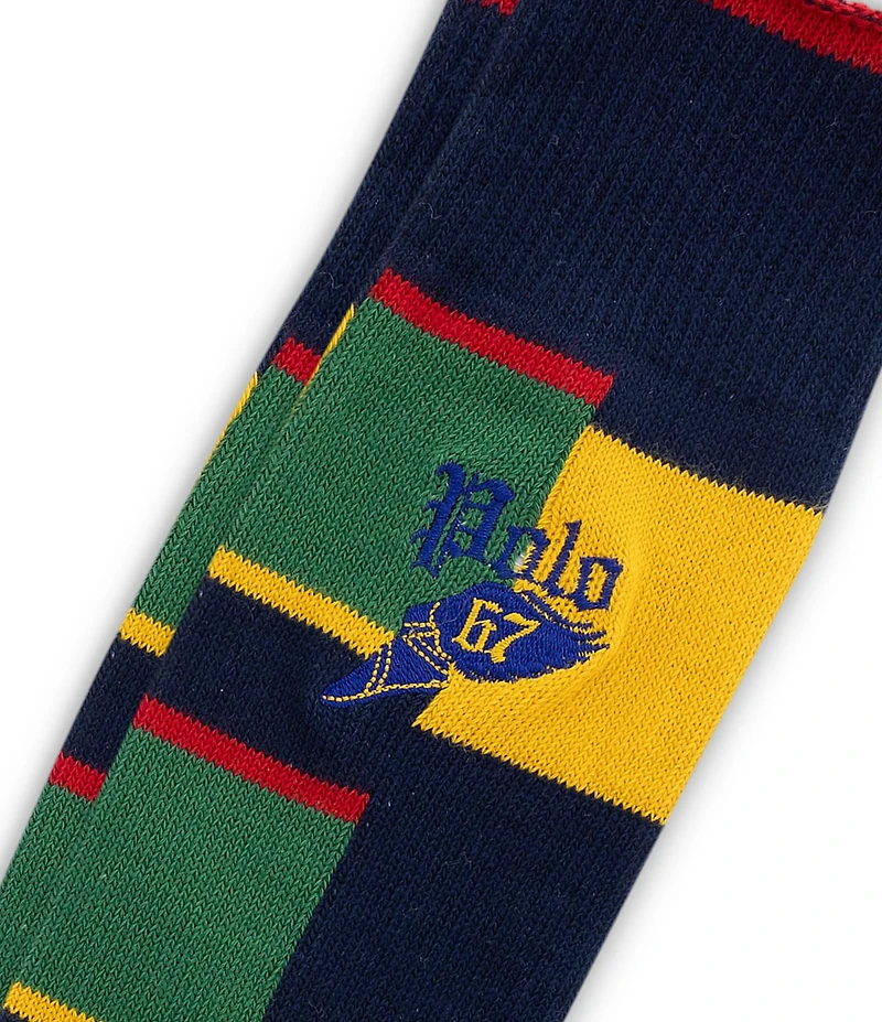 Polo Ralph Lauren Striped/Color Block Dress Socks