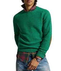 Polo Ralph Lauren Suede-Patch Wool-Cashmere Sweater