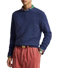 Polo Ralph Lauren Suede-Patch Wool-Cashmere Sweater